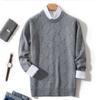 Men's Autumn and Winter Loose Knit Round Neck Base Sweater, Spring Business Casual Sweater