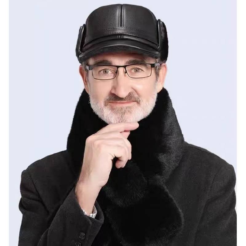 Winter Thick Hat Men Windproof Peaked Cap Outdoors Ear Protector Gift Fashion