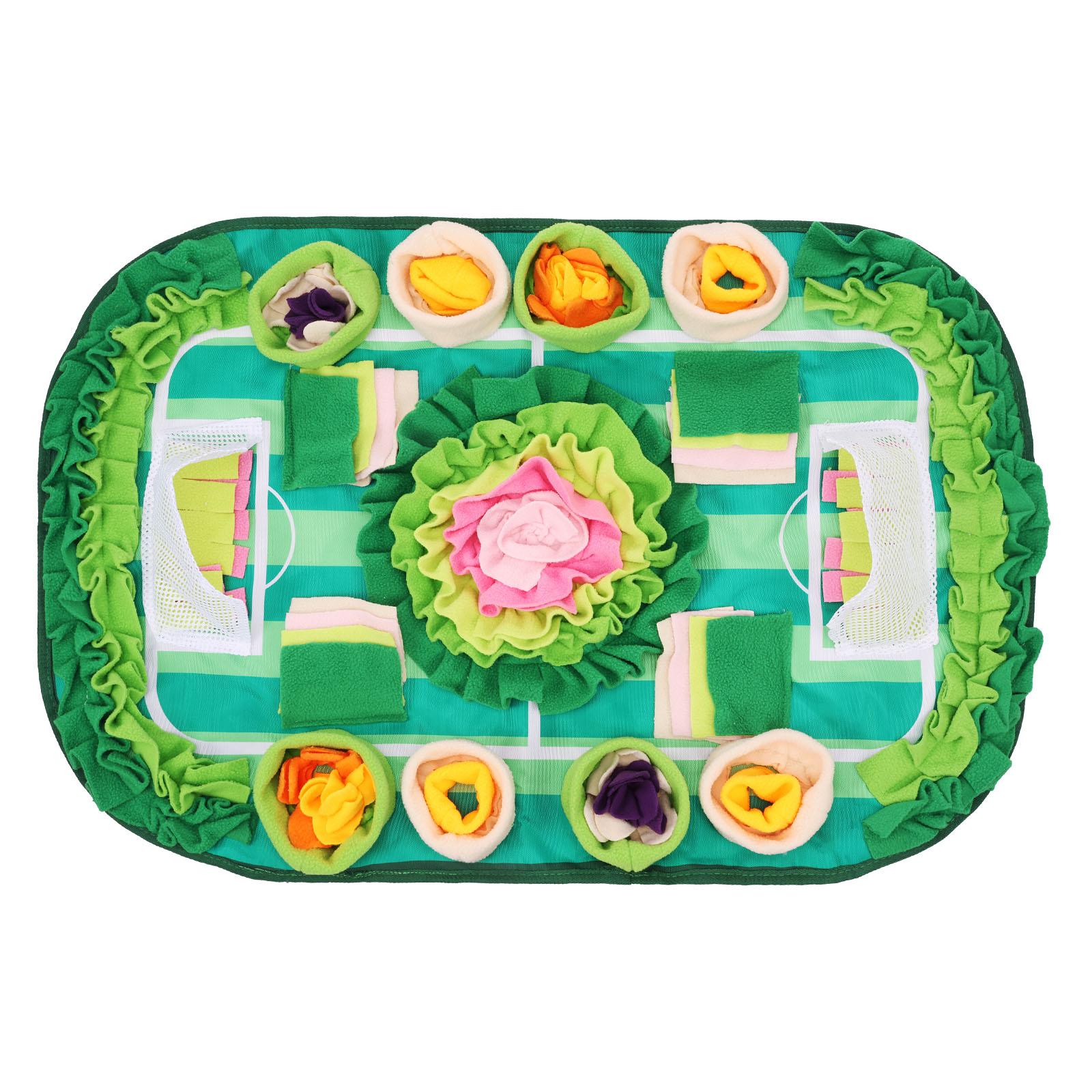 

Pet Sniffing Mat Dog Interactive Flower Slow Feeding Training Pad Puzzle Treat for Dogs Cats Rabbits Foraging Skills зелений