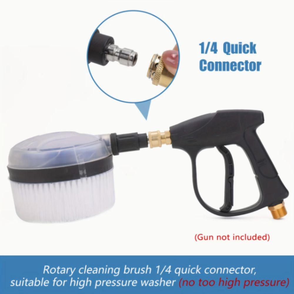 360-Degrees Rotation High Pressure Washer Brush Round Brush Rotating Brush  Window Cleaning