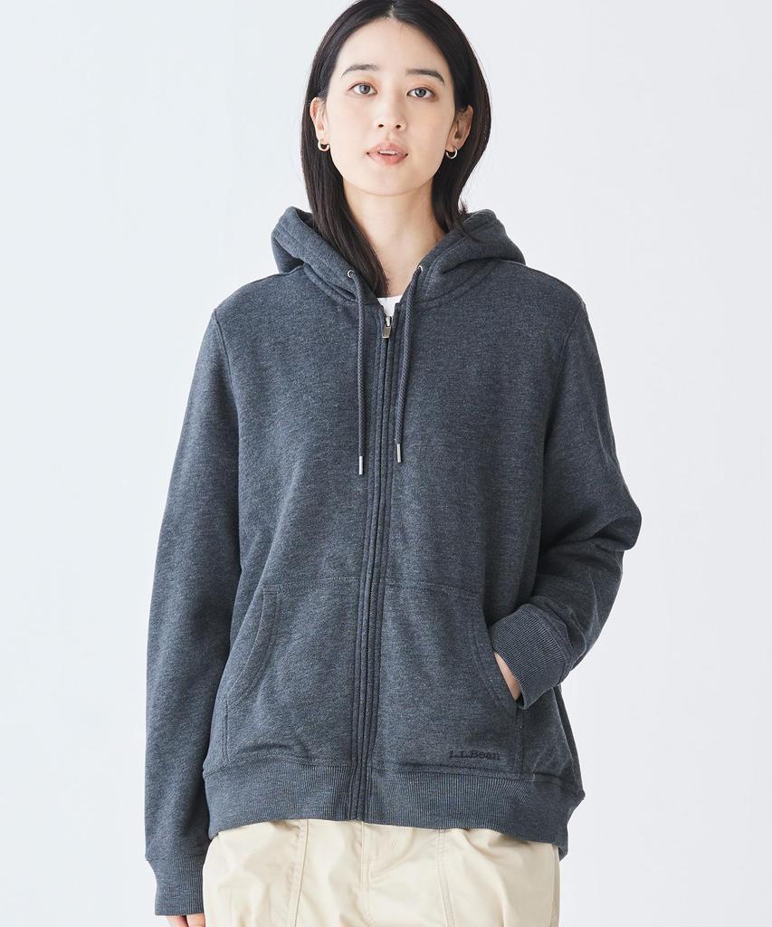 1912 Sherpa Lining US Size Charcoal Heather 1000087985 L.L.Bean Women's Hoodie, Fit, Petite, L, Gray,