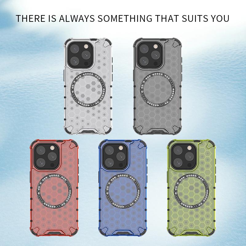 Custodia Trasparente di Lusso Magnetica Magsafe per Ricarica Wireless per IPhone 15 14 Plus 13 12 11 Pro Max Cover Antiurto a Protezione Completa