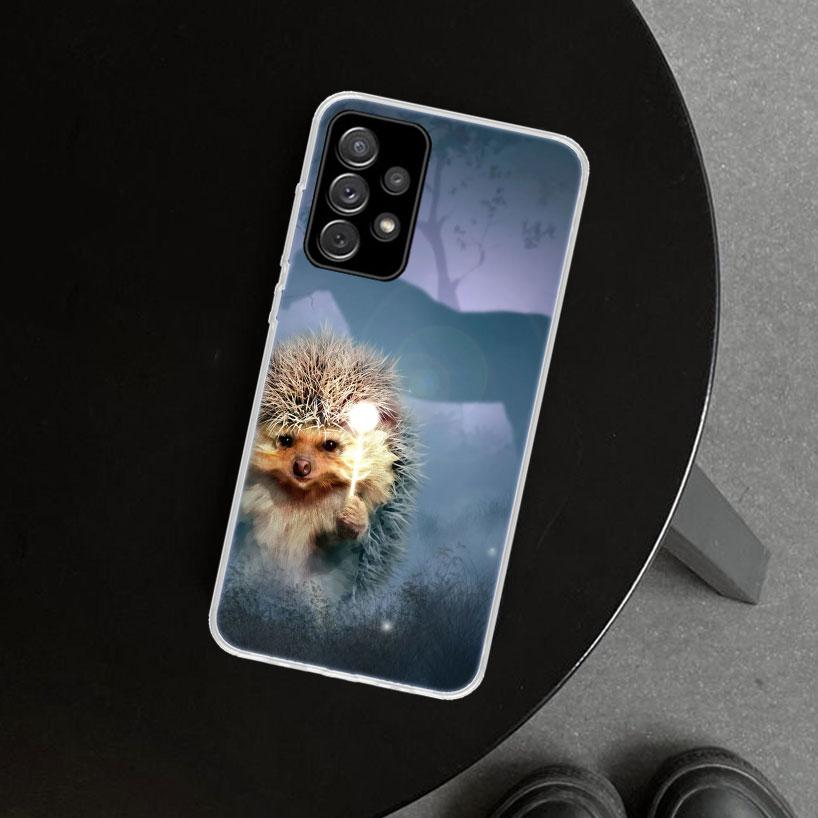 Hedgehog in the Fog Phone Case for Samsung Galaxy A17 A16 A26 A36 A56 A57 A37 A15 A25 A35 A55 A14 A24 A34 A54 A13 A23 A33 A53 Ga