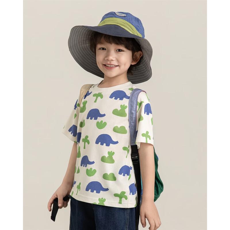 YouYou Boys  Summer Anti-Bacterial Printed Loose Short Sleeve T-Shirt 110 cm