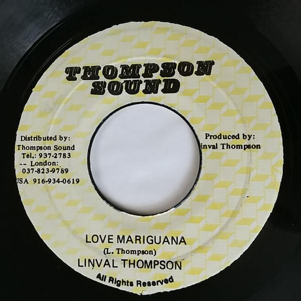 7inch Record LINVAL THOMPSON - Love Mariguana NONE Thompson Sound Jamaica Reggae, Ska & Dub Used