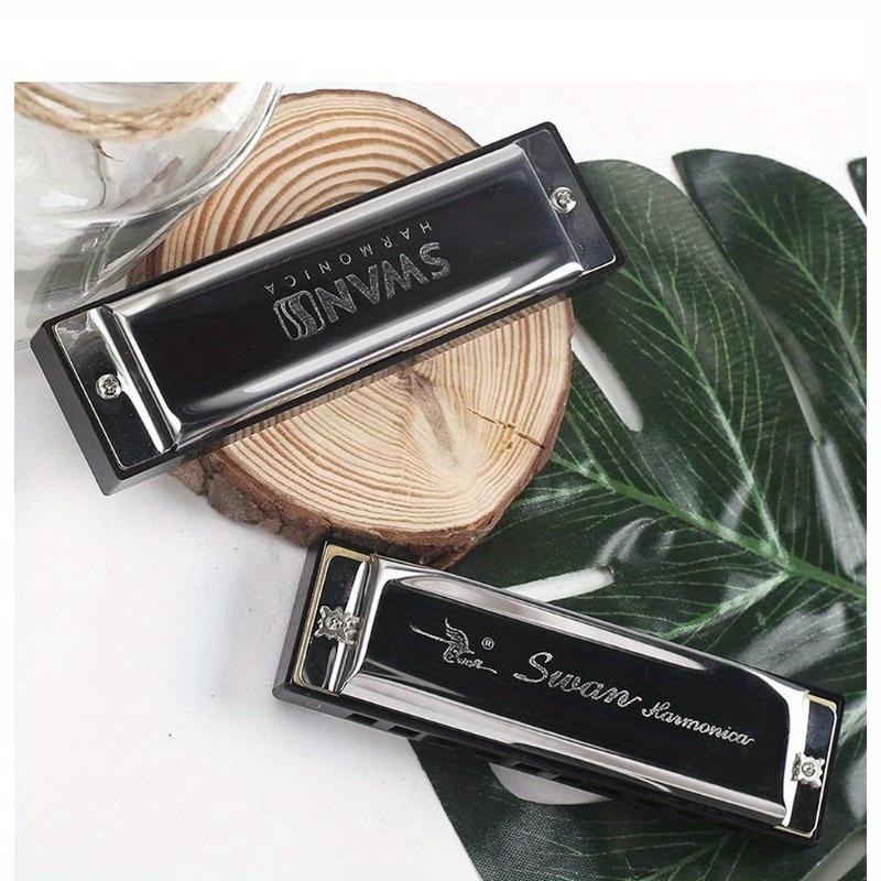 

Высококачественная полированная диатоническая гармошка с 10 отверстиями — духовой инструмент для начинающих чёрный