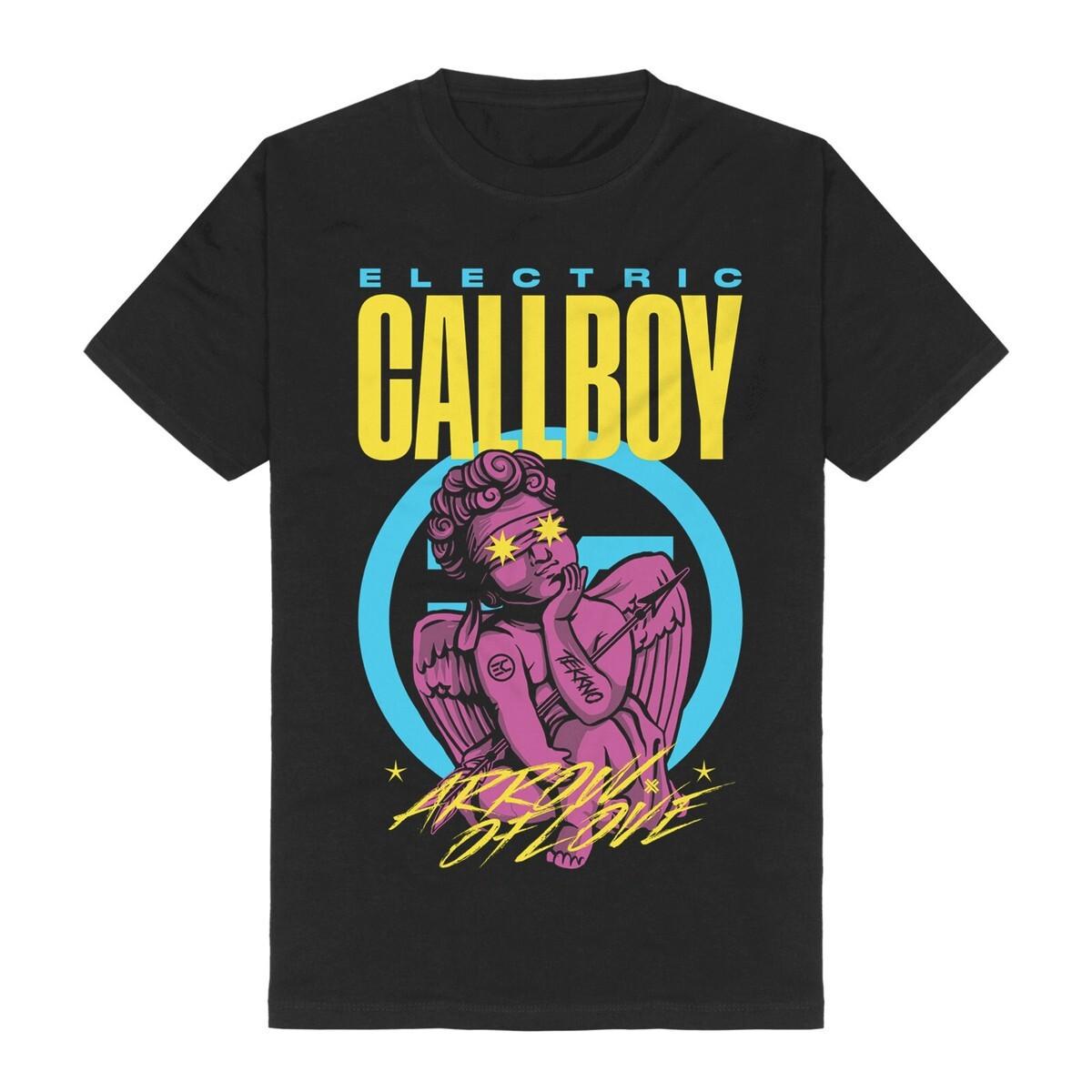 Electric Callboy Band Arrow Of Love Heavy Cotton Black All Size T Shirt UR162 M