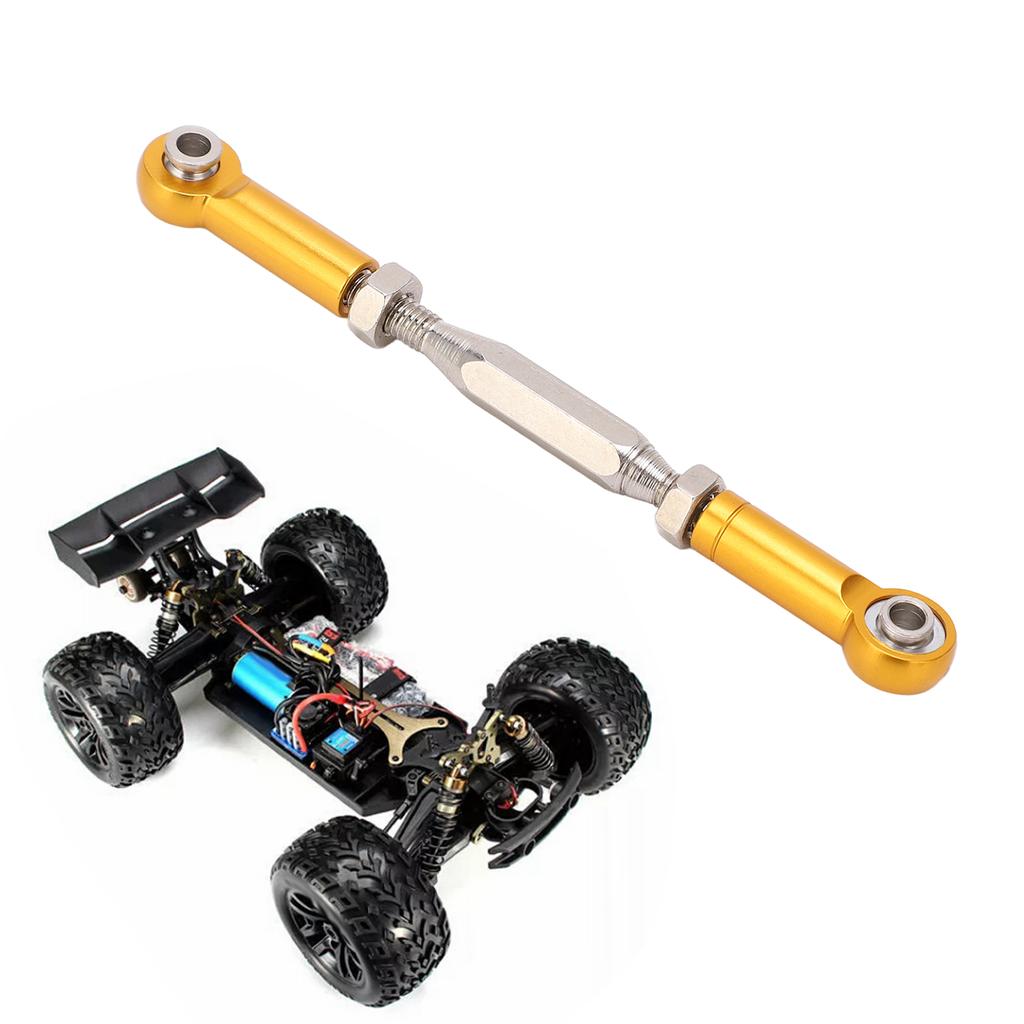 RC Servo Link Pull Rod Metal Steering Tie Rod for JLB 1Celsius10 RC Truck Cars