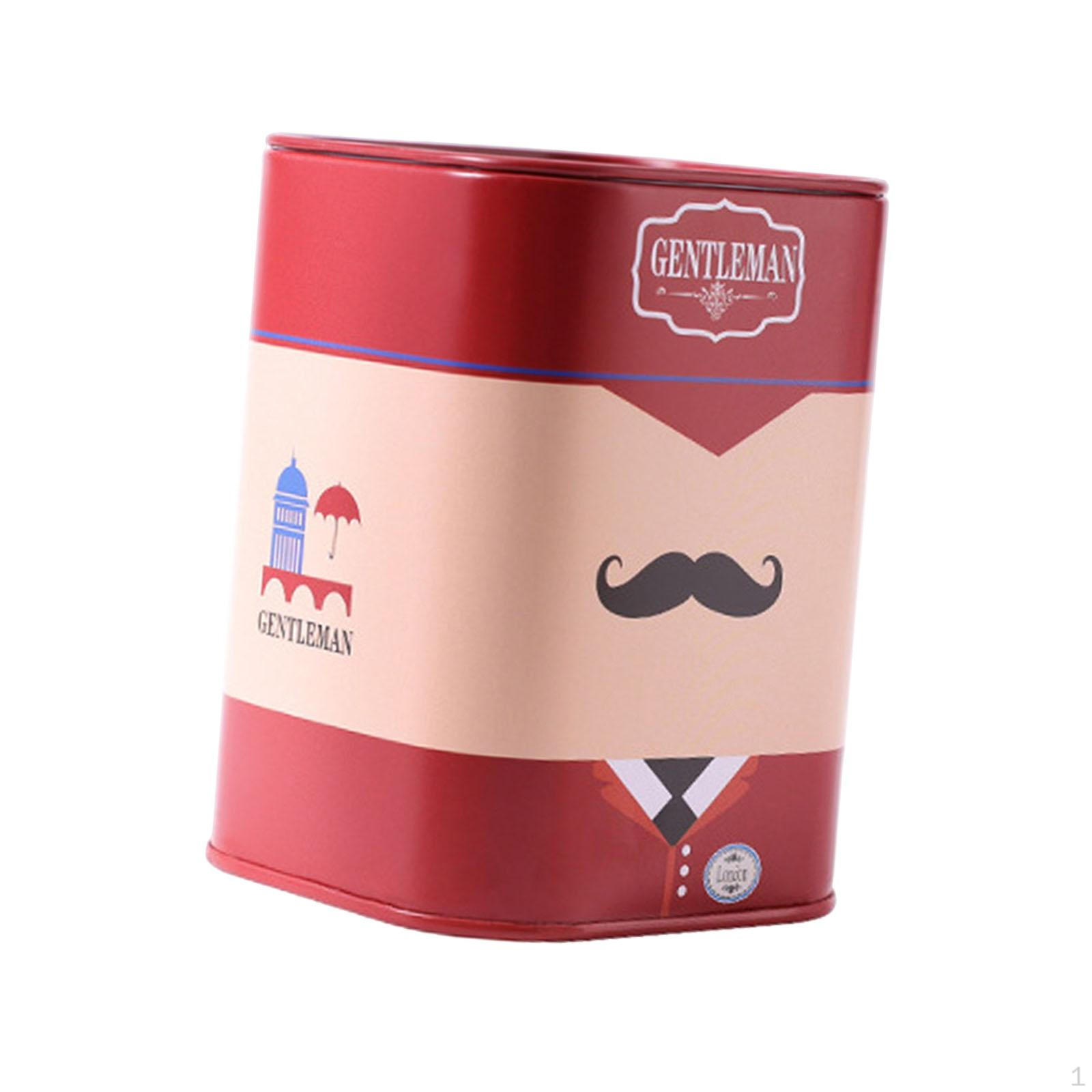 

Контейнер для утилизации лезвий для парикмахерских, Съемное решение для хранения Beard Pattern Red