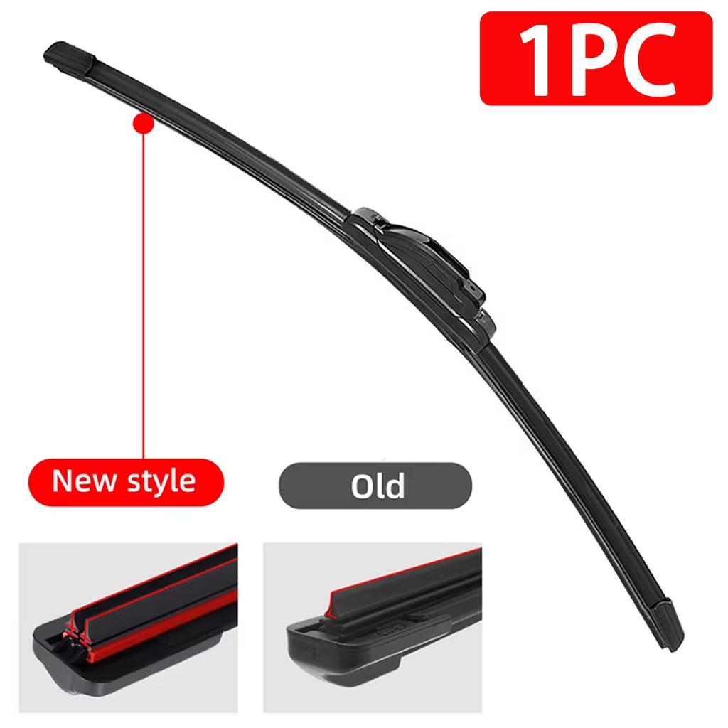 Car Windshield Wiper Blade Universal U/J Double Rubber Strip Wiper Blade Natural Rubber Strip 14"16"18"19"20"21"22"24"26"