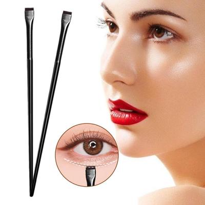 Flat Head Eyeliner Brush  Blade Eyeliner Brush Sickle Flat Eyeliner  Down To The Details Of Lying Silkworms  Eye Makeup Brushes