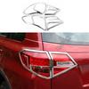 For Suzuki Vitara 2016 2017 2018   Body Rear Tail Back Light Lamp Detector Frame Stick Chrome ABS Cover Trim Switch 4pcs