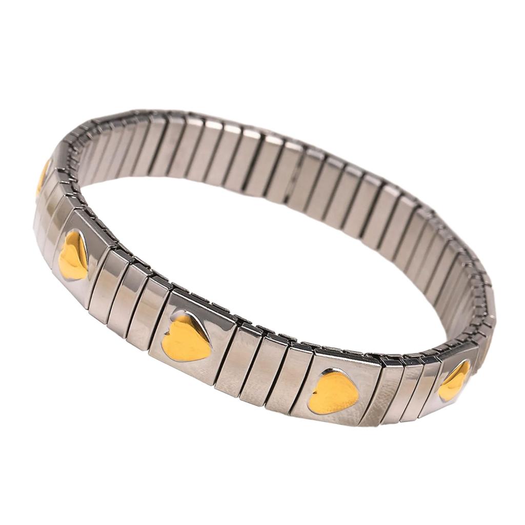 Elegant Adjustable Bracelet Jewelry Adjustable Bracelet In Stainless Steel Eye Catching Elastic Wrist Chain Ornament