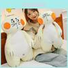 Adorable Cat Plush Pillow Toy With Silly Blush Features Perfect For Sleeping Companions