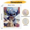 Disney Stitch Beach Sandcastle Paint By Numbers Hand Painting Kit. Home Decor Gift