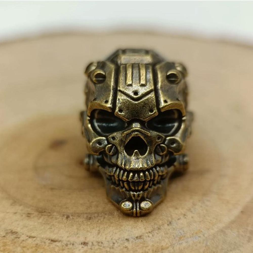 

DIY Jewelry Accessories Sculpture Brass Bead Handmade Paracord Bead EDC Outdoor Tool 2