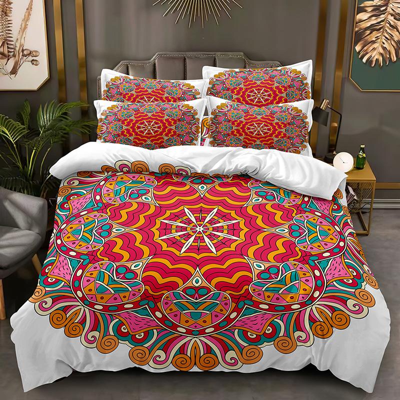 Fashion Technology Printing, 3D Digital Printing, Bedding, Duvet Covers, Pillowcases, Three-piece Sets