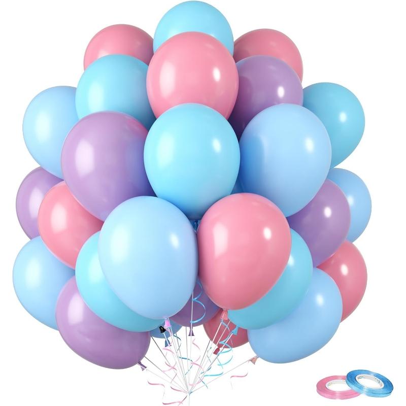 30pcs/set Pink Blue Purple Metallic Sequin Balloons for Birthday Wedding Graduation Party Balloon Baby Shower Decoration
