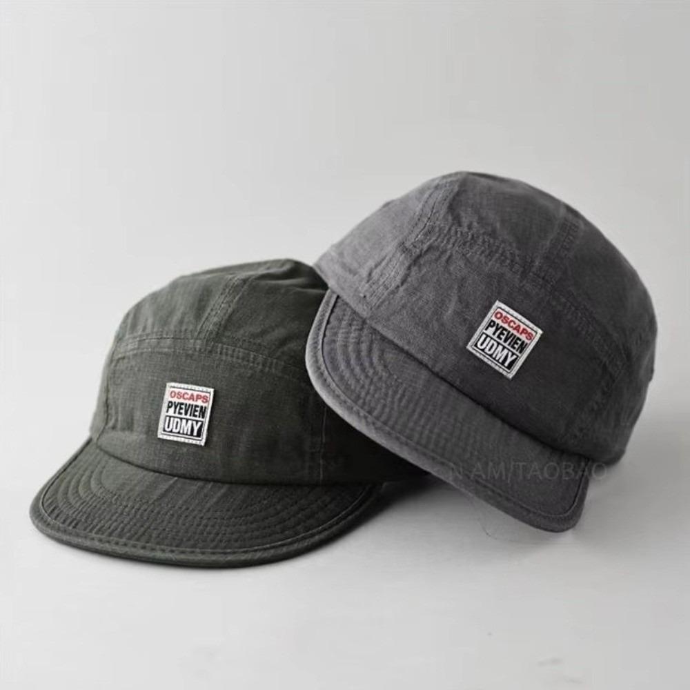 Five Panel Peaked Caps Flat Eaves Dad Hats Retro Sports Hats Unisex