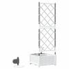 Garden Planter White 40 X 40 X 126 Cm Plastic