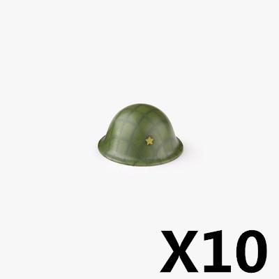 US Soviet British Soldier Figures Helmet M1ssh40 M3 Beret Military Accessories Building Blocks Toys For Children J004