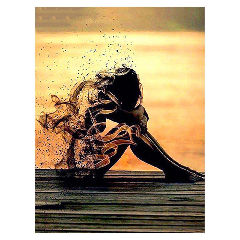 

Diy 5D алмазная живопись женщина комплект для вышивки крестом полная дрель круглая вышивка мозаика художественная картина из страз домашний декор подарок Full Round 30x40CM