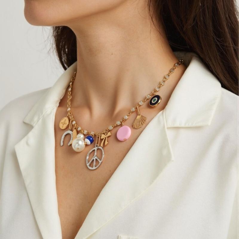Versatile Casual Beach Necklace Jewelry Adjustable Length Clavicle Chain For Daily Wear Dates Gift