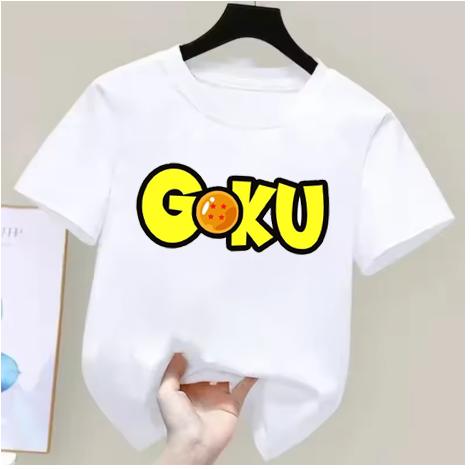Anime Dragon Ball Cosplay TShirt Cotton Short Sleeve Tops Casual Loose Retro TShirt Unisex Women Kids Family Matching Outfits