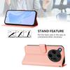 For Oppo Find X8 Ultra 5G Case Solid Color Wallet Leather Phone Cover with Strap