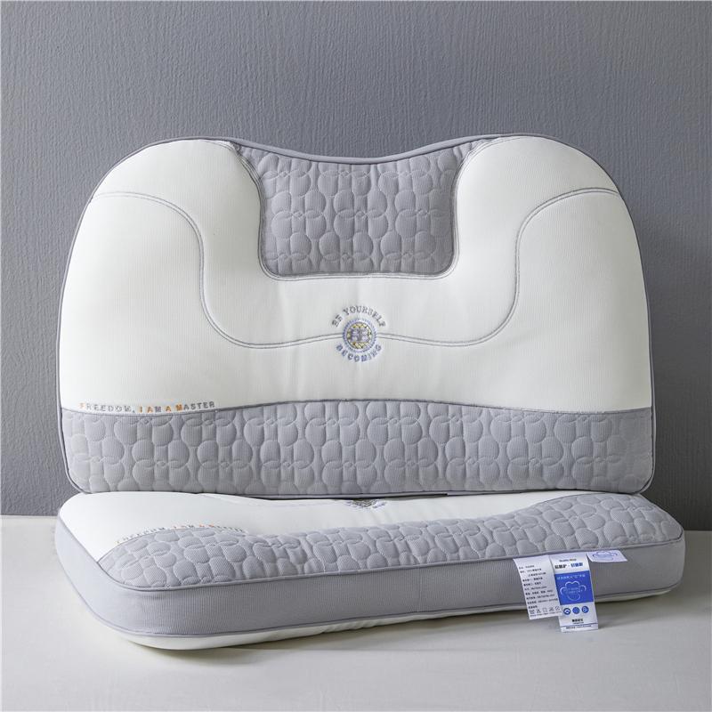 2024 New 4D Latex Neck Support Ergonomic Pillow 48x74cm 1pc Help Sleep Protect The Head and Neck Soft and Breathable