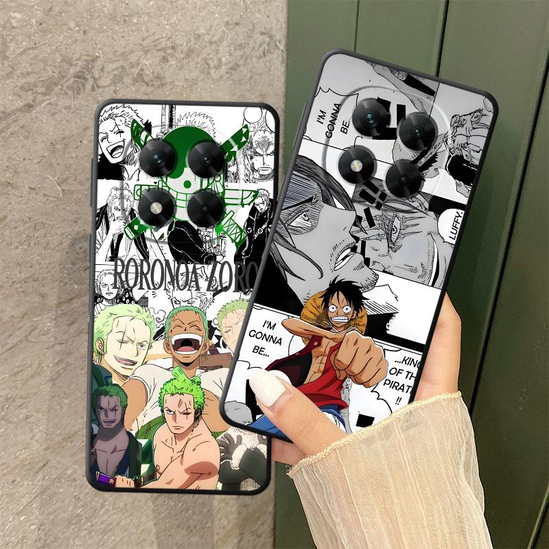 One Piece Comic Zoro Case for Xiaomi Redmi Note 7 8 12s 9 10 11 12 Pro 11s 9S 10S 13 14 Pro Plus Black Soft Phone Cover