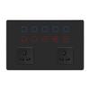 Indian Standard 12-Gang Smart WiFi Wall Light Switch Touch Panel Supports Alexa Google Assistant 16A 240V 234x152mm Size for Tuy