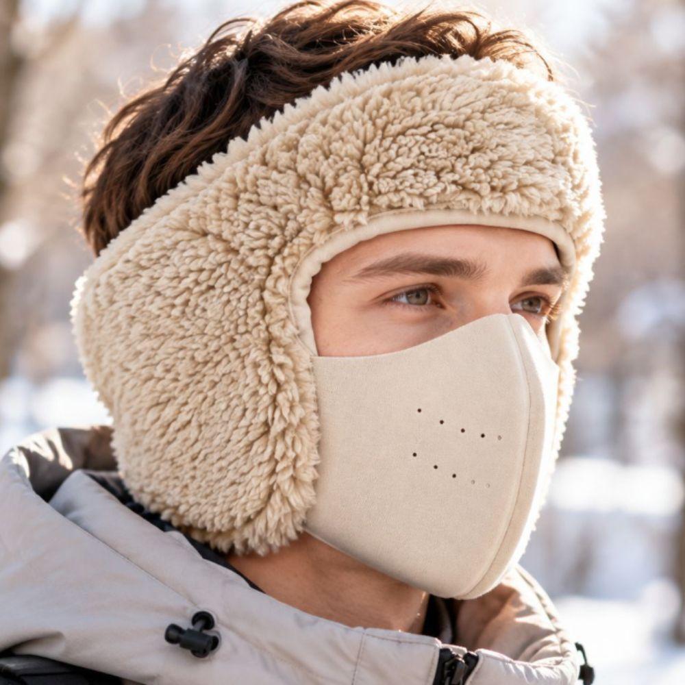 Built In Ear Covers One Piece Face Mask Windproof Cycling Face Cover Daily Outdoor Activities