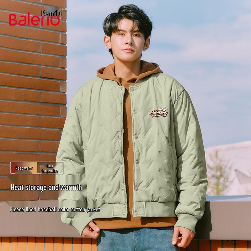 

Baleno Men s 2025 Winter Baseball Collar Padded Jacket 3XL