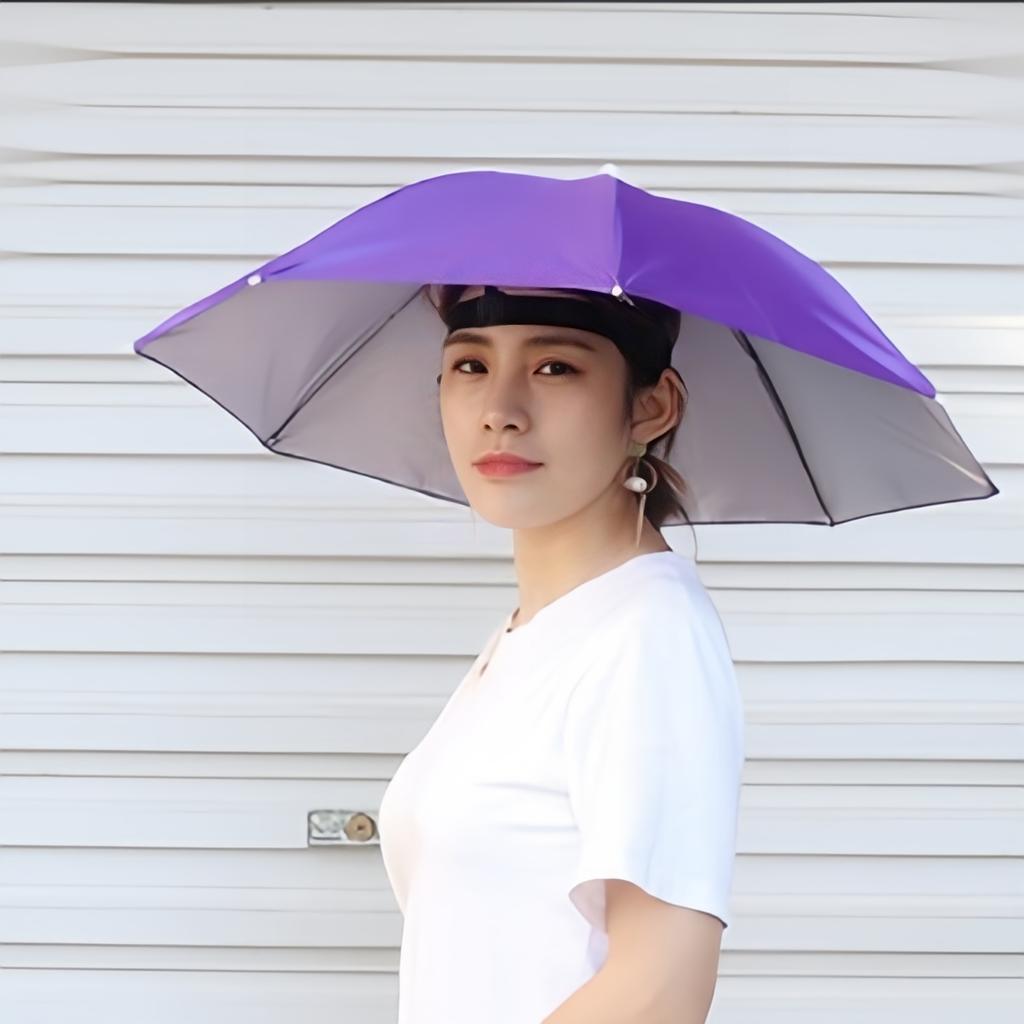 Sun Hat Umbrella 98% UV Protection With Coating Oxford Fabric Sunshade Outside Working Traveling Umbrella