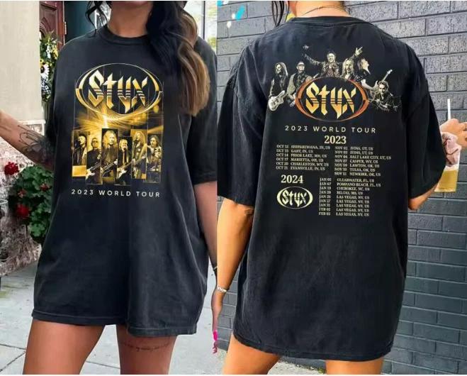 Styx Band 2023 2024 Concert T Shirt World Tour 3XL