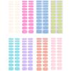 Ensfärgade Gel Nagelstickers Nagellackremsor Halvhärdade Gel Nagelremsor Manikyrstickers Hela Nagelomslag