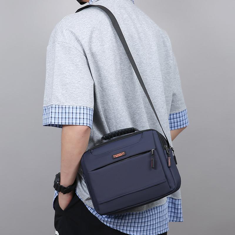 Men's Oxford Cloth Shoulder Bag Multi-compartment Crossbody Bag Business Bag