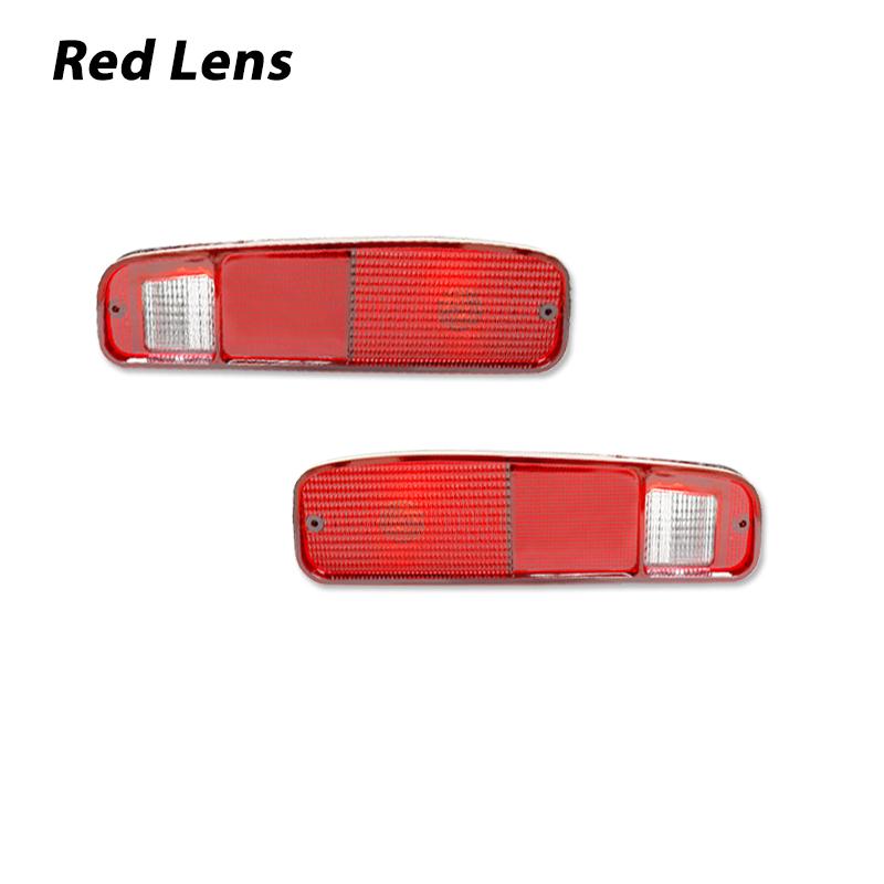 2pc Taillight Style LED Tail Lamp Assemblies For Ford Bronco For Ford E100 E150 E250 E350 For Ford F150 F250 F350 Taillight Lamp Red Lens