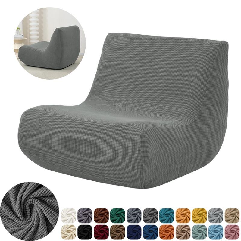 Jacquard Stretch Ärmelloser Sofabezug Wohnzimmer Boden Lounge Einzelcouchbezug Rundumbezug Copri Divano Fundas Para Sillones