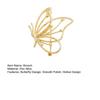 Women Brooch Smooth Polish Hollow Butterfly Design Lapel Pin Zinc Alloy Scarf Badge Versatile Collar Coat Accessories