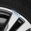 cnkhn5 for Skoda 4pcs Car Wheel Hub Badge Decal Scala Kodiak Citigo Kamiq Roomster Rapid Yeti Karoq Kodiaq Octavia Fabia Superb Felicia