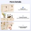 Versatile 6-Drawer Organizer Chest Food-Grade PP 66LBS Capacity Lockable Wheels Easy-Clean For Bedroom Closet