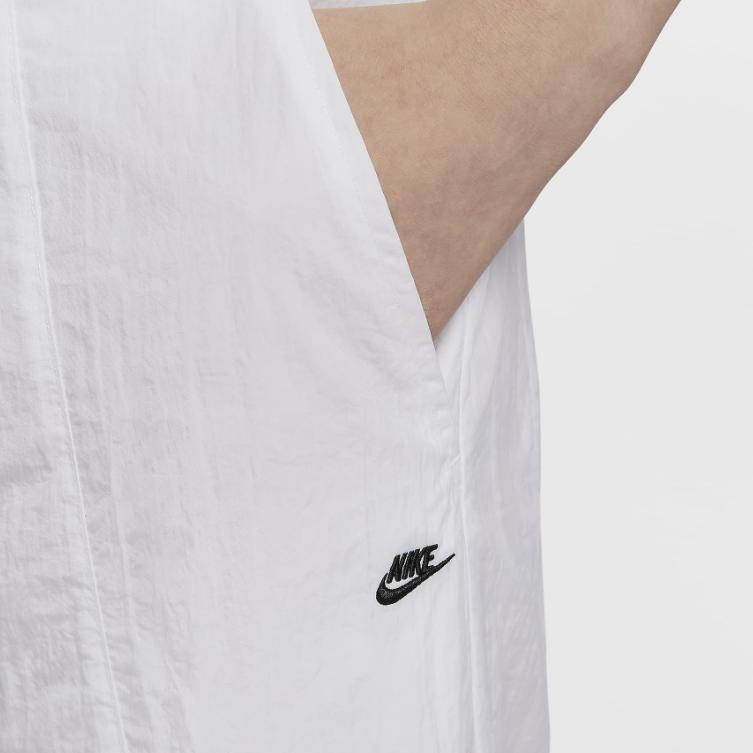 Nike Sportswear Fashion Loose Multi-Pocket High-Waist Solid Color Cargo Pants Women Pants White Black HJ6858-100