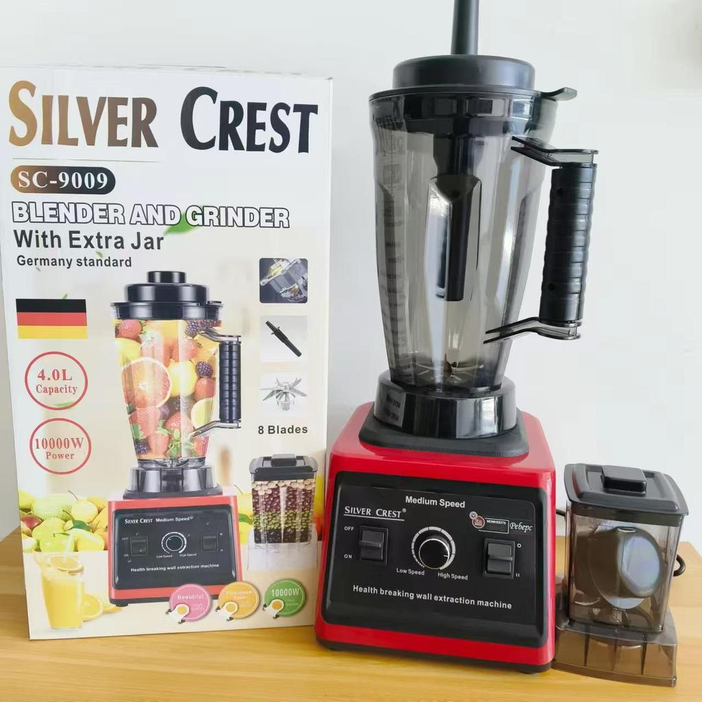 4L 8-in-1 Commercial Stainless Steel Juicer and High-Power Blender with Pulp Separator