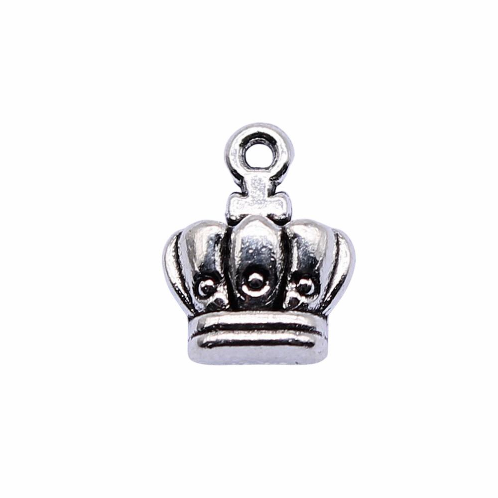 Crown Charms Multi Color Alloy Pendants For Royal Princess Jewelry Accessories