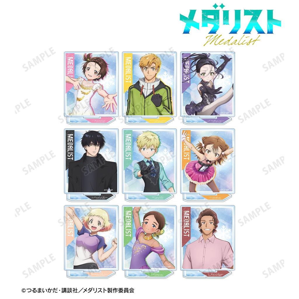 TV Anime Trading Acrylic Stand Box "Medalist" 9-Piece