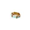 Handmade Enamel Bamboo Zircon Ring - Japanese and Korean Design, Delicate, Colorful, Stackable, Open, Simple and Exquisite
