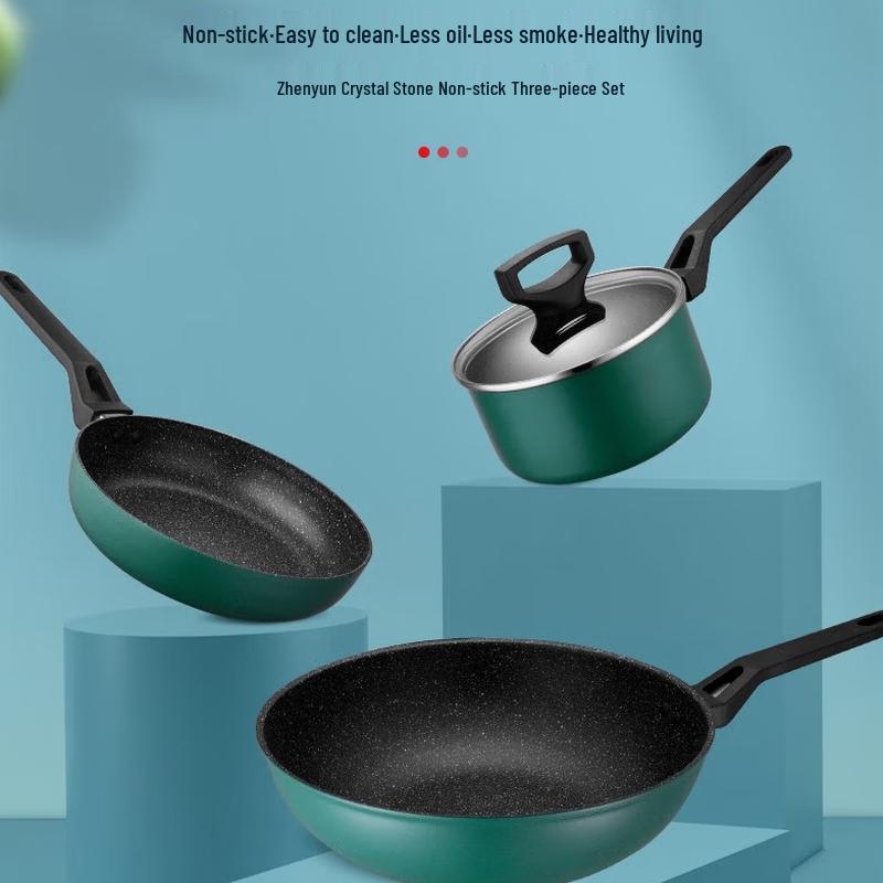 ASD Enameled Iron Non-Spill Wok Set