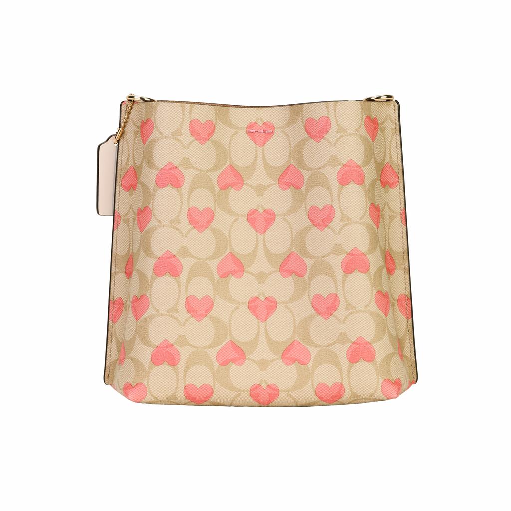 Coach Mollie Printed Detachable Shoulder Strap Bucket Bag Women Bags Khaki CP056-IMOTV